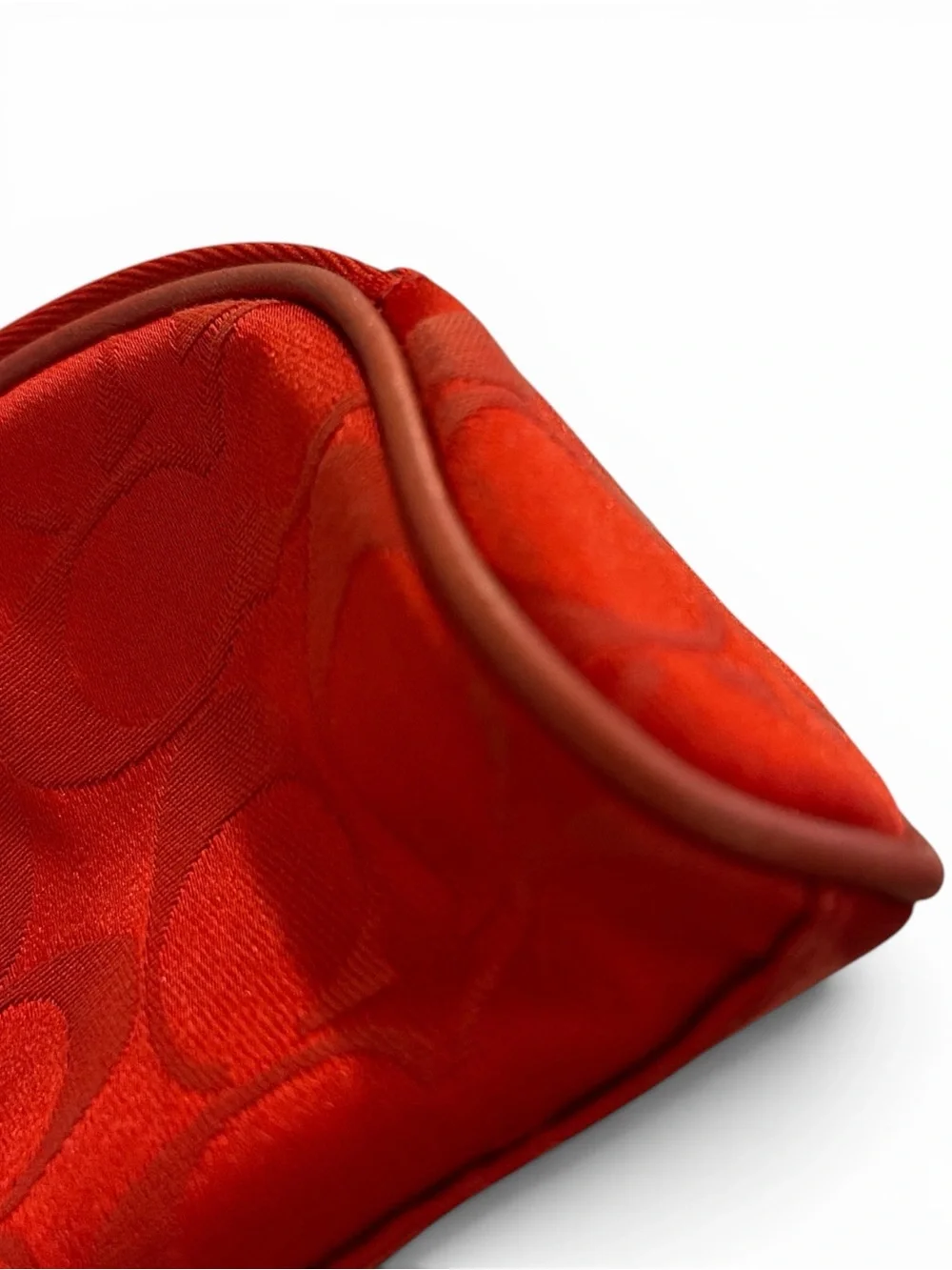 COACH Red Signature Cosmetic Pouch not VIP